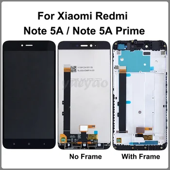 XİAOMİ Redmi için Not 5A dokunmatik LCD ekran Ekran Xiaomi Redmi İçin Not 5A Başbakan LCD Y1 / Y1 Lite Ekran Çerçeve Değiştirme İle