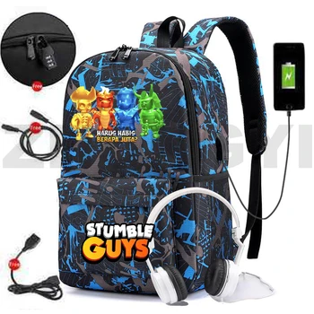 Yanılmak Çocuklar Anti-hırsızlık Okul üniversite öğrencileri için sırt çantası Erkek USB Şarj Laptop Sırt Çantası Büyük Açık Spor Seyahat Çantası