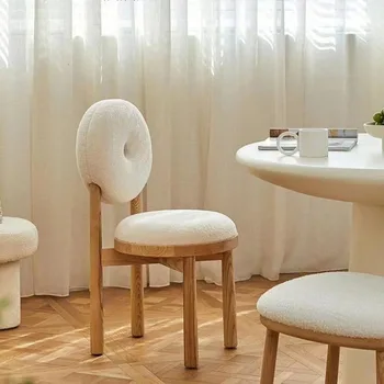 Yatak Odası Ergonomik yemek sandalyeleri İskandinav Zemin Minimalist Vanity yemek sandalyeleri Funky Sedie Sala Da Pranzo Mobilya Yemek Room47