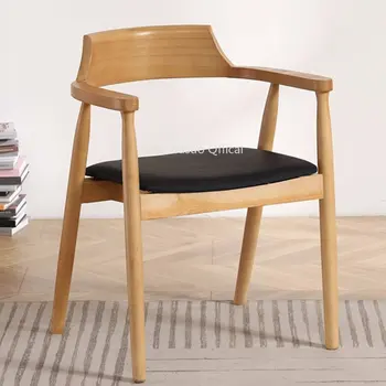 Yatak odası Mobil Yemek ahşap Sandalyeler Salon Tasarımı Modern Sandalyeler Yaratıcı Postmodern Minimalist Silla Comedor Kütüphane Mobilyaları WYH