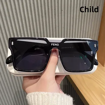 Yaz Çocuk Güneş Gözlüğü Açık UV Koruma güneş gözlüğü Moda Kare Büyük Çerçeve Bebek Kız Klasik Çocuk Erkek Gözlük