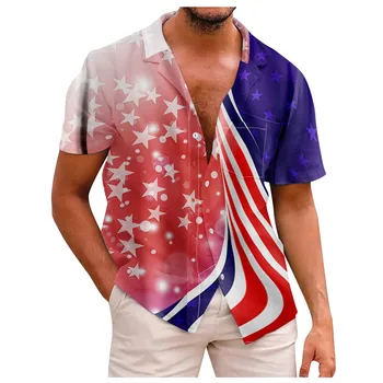 Yazlık gömlek Erkekler İçin Rahat Pamuk Düz Renk Kısa Kollu Baskı Erkek Gömlek Gevşek Cepler Tasarımcı Y2k Erkek Giyim Üst Camisas