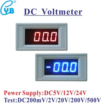 YB5135A DC 200mV 2 V 20 V 200 V 500 V Voltmetre DC Gerilim Metre Tedbir Pozitif Negatif Gerilim DC Voltmetre Volt Monitör Test Cihazı