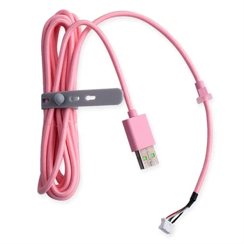 Yedek USB Kulaklık Kablosu PVC Yumuşak Dayanıklı Tel Razer Kraken Ultimate / 7.1 V2 RGB / V3 Kablolu / Kitty Baskı