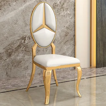 Yemek odası mobilyası Lüks Altın yemek sandalyeleri İskandinav High-end Arkalığı Sandalye Minimalist Modern Yumuşak Yastık yemek sandalyesi