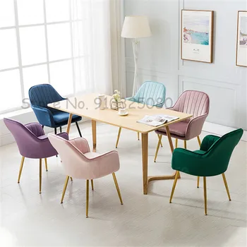 Yemek Sandalyesi Modern Boş Sandalye Koltuk Kumaş Sanat özel Oturma Odası Mobilya Masa Sandalyeler Dekorasyon yemek sandalyeleri mr