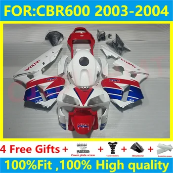 Yeni ABS Motosiklet Tüm Kaporta kiti CBR600RR F5 2003 2004 CBR600 RR CBR 600RR 03 04 Kaporta tam fairing seti beyaz kırmızı