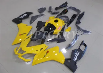 Yeni ABS Plastik Kabuk Motosiklet kaporta kiti Fit Aprilia RS4 50 RS125 2012 2013 2014 2015 Kaporta seti Sarı Siyah