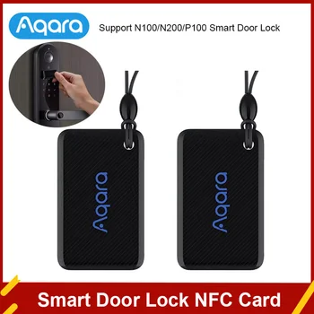Yeni Aqara Akıllı Kapı Kilidi NFC Kart Desteği Aqara Akıllı Kapı Kilidi N ve P Serisi App Kontrolü EAL5+ Çip Ev Güvenlik İçin