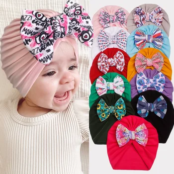 Yeni Avrupa ve Amerikan çocuk Şapka Bebek Küçük Çiçek Papyon Baotou Şapka Bebek İnce Kız Şapka Yenidoğan Aksesuarları