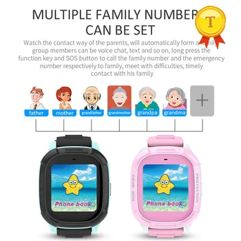 yeni Dokunmatik Ekran Çocuk akıllı saat telefon su geçirmez gps takip cihazı Anti-kayıp SOS numarası çağrı Bileklik Desteği SIM Kart Çocuklar için