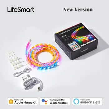 Yeni LifeSmart Özelleştirilmiş Cololight led ışık şeridi video oyunu atmosfer ışığı Şerit Müzik Senkronizasyonu RGB Renkli 5V Destekler HomeKİT