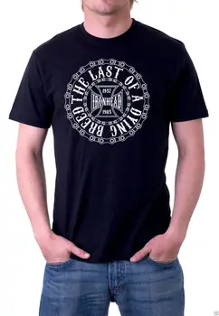 Yeni Moda Ironhead-Son Ölen Bir Cins - Ironhead Sportster T Shirt-Siyah Shirt100 % Pamuk Mizah Tee Gömlek