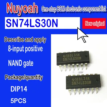 Yeni orijinal nokta SN74LS30N HD74LS30P, DIP14 8 giriş erkek NAND kapısı mantık çipine takılmıştır.  5adet