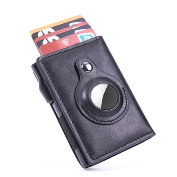 Yeni RFID Cüzdan Karbon Fiber Moda İnce Kredi kart tutucu Takip Cihazı için Koruyucu Kılıf anti-kayıp Koruyucu Cüzdan