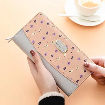 Yeni Trendler Cüzdan Kadınlar Lüks Marka Tasarım uzun cüzdan Fermuarlı Çantalar Kadın Kısa bozuk para cüzdanı Kredi kart tutucu