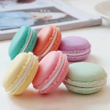 Yeni Uygun Şeker Renk Mini Sevimli Macaron Takı Yüzük Kolye Taşıma Çantası Organizatör saklama kutusu Ev Organizasyonu için
