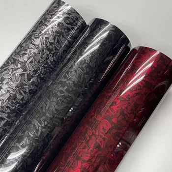 Yeni Varış PET Parlak 3D Dövme gümüş kırmızı siyah Karbon Vinil Wrap Sticker Kendinden Yapışkanlı DIY Styling Araba Sticker Çıkartma Sarma