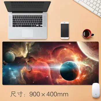 Yeni Yıldızlı Gökyüzü Sevimli Mouse Pad Yaratıcı INS Xl Oyun Bilgisayar Klavye ofis masası Mat noel hediyesi Kawaii Masa 800 * 300 * 3mm