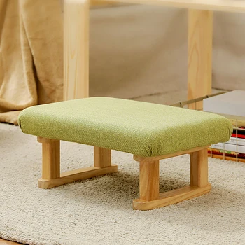 Yetişkinler Rahat Dışkı Minimalist Ahşap Yatak Odası Yastık Ayak Adım İskandinav Ayak Taburesi Oturma Odası Modern Tasarım Mueble Mobilya