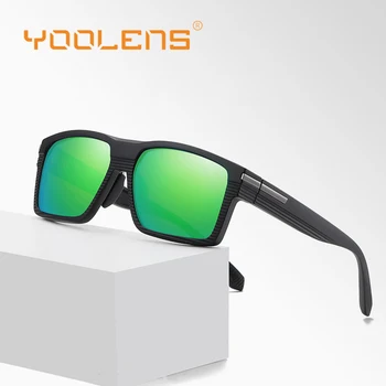 YOOLENS Balıkçılık Güneş Gözlüğü Erkekler Kadınlar İçin UV400 polarize güneş gözlükleri Kare Açık Spor Gözlük Erkek Kadın Gözlük