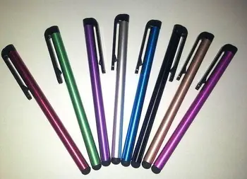 Yüksek Duyarlı Kapasitif Ekran Stylus Kalem Kalemler Dokunmatik Kalem iPad iPhone Tablet PC İçin özel logo 500 adet / grup Hızlı Kargo