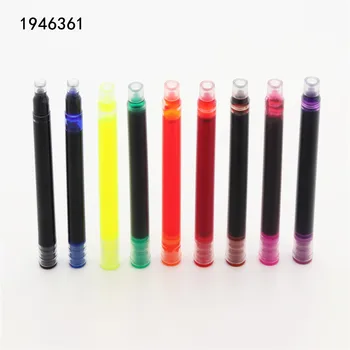 Yüksek kalite 5 adet renkler mürekkep dolma kalem taşınabilir kalem mürekkebi kalitesi zarar vermez kalem mürekkebi dolum kartuşu okul ofis malzemeleri