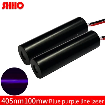 Yüksek kaliteli 405nm 100 mw mavi menekşe çizgi lazer modülü lazer sight pointer endüstriyel sınıf Pozisyoner ışaretleme özelleştirilebilir