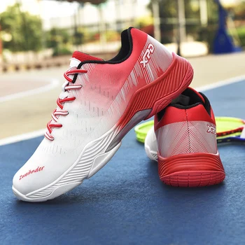 Yüksek kaliteli badminton ayakkabı rahat nefes kaymaz spor tenis ayakkabıları erkek ve kadın spor ayakkabı