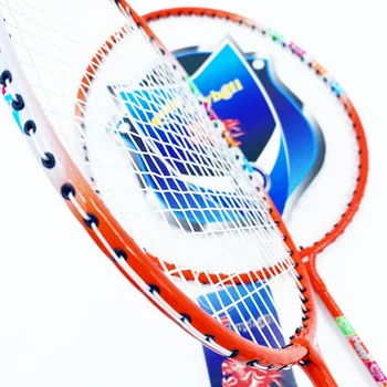 Yüksek Kaliteli Çocuk Alaşım Çocuk badminton raketi Seti Eğitim için Dayanıklı Kararlı