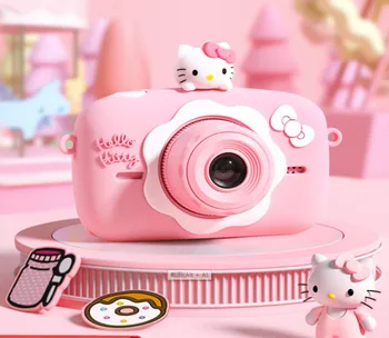 Yımı Hellokitty çocuk Dijital Kamera Mini Karikatür Mini DSLR Sevimli Taşınabilir Hediye