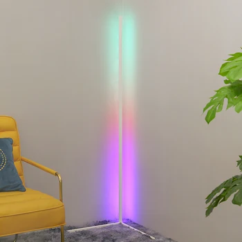Zemin lambası İskandinav modern minimalist kanepe köşe lambası yatak odası oturma odası ev yaratıcı atmosfer minimalist lamba