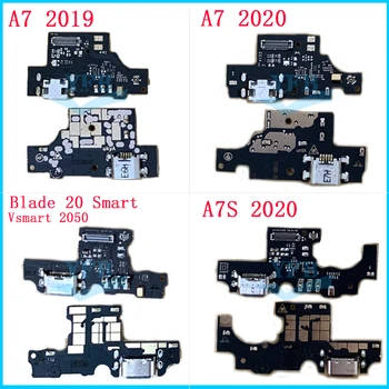 ZTE Blade 20 V Akıllı 2050 A3 A5 A7 A7S V 2019 2020 USB Şarj Kurulu Dock Port Şarj Flex Kablo