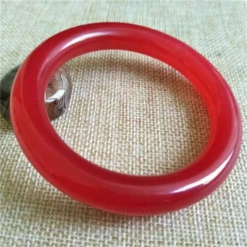 Çin Güzel Doğal Kırmızı Yeşim Taşlar Mücevher Bileklik Bileklik 56-67mm