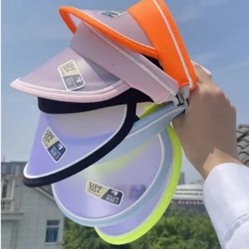 Çocuk Lucency güneşlik şapka Erkek Kız UV dayanıklı Güneş ışığı Renk Değiştirir Boş silindir şapka Çocuklar güneş şapkaları Yaz Açık Havada