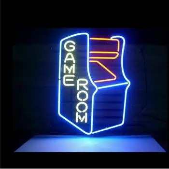 Özel Oyun Odası Arcade Cam Neon İşık Burcu Beer Bar