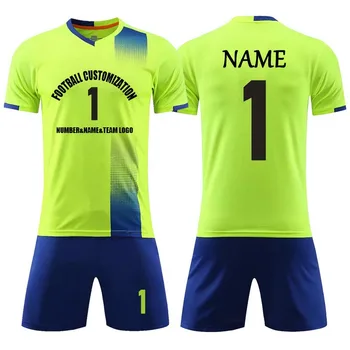 Özelleştirmek çocuk erkek futbol formaları Erkek Futbol Formaları Setleri Takım Üniformaları Takım Elbise Gömlek ve Şort spor takımları 2021