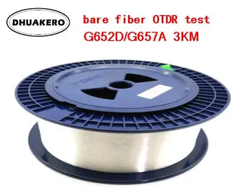 Ücretsiz Kargo AB194C 3 KM tekli Tek bağlayıcısız elyaf OTDR ölçüm Fiber optik Kablo 9/125 OTDR testi fiber optik makaraları